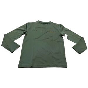GAP Kids Athletic Logo Long Sleeve Shirt, Size Medium or Large, Green, NEW